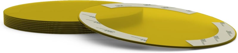 SPECTROM Illumination Lenses for 5" Pot Lights & Recessed Lighting | Instant Colour Change, Tool-Free Setup, Reusable & Eco-Friendly, Any Event, Easy Peel & Press Application (Yellow (8pcs)) - Image 3